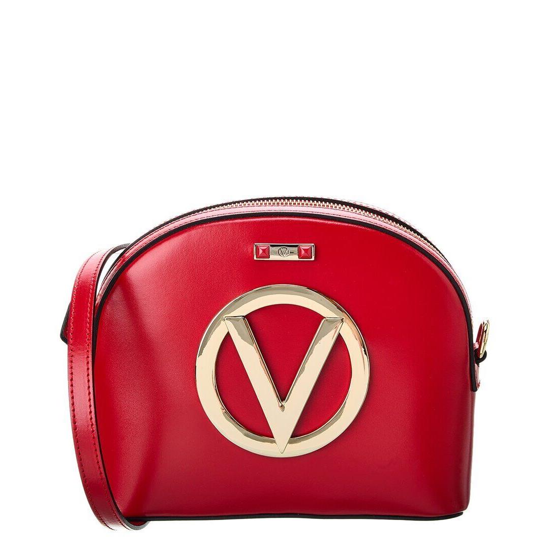 Valentino By Mario Valentino Diana Forever Leather Crossbody Women`s Red