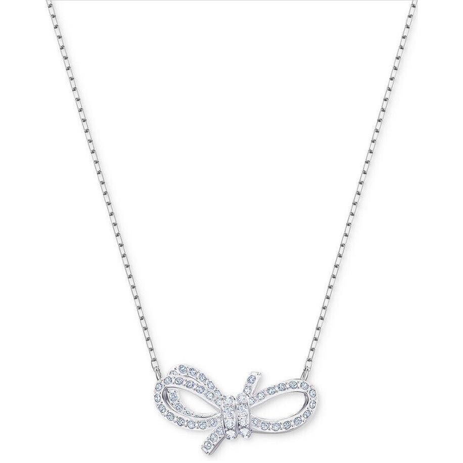 Swarovski Silver Tone Bow Necklace- JC310