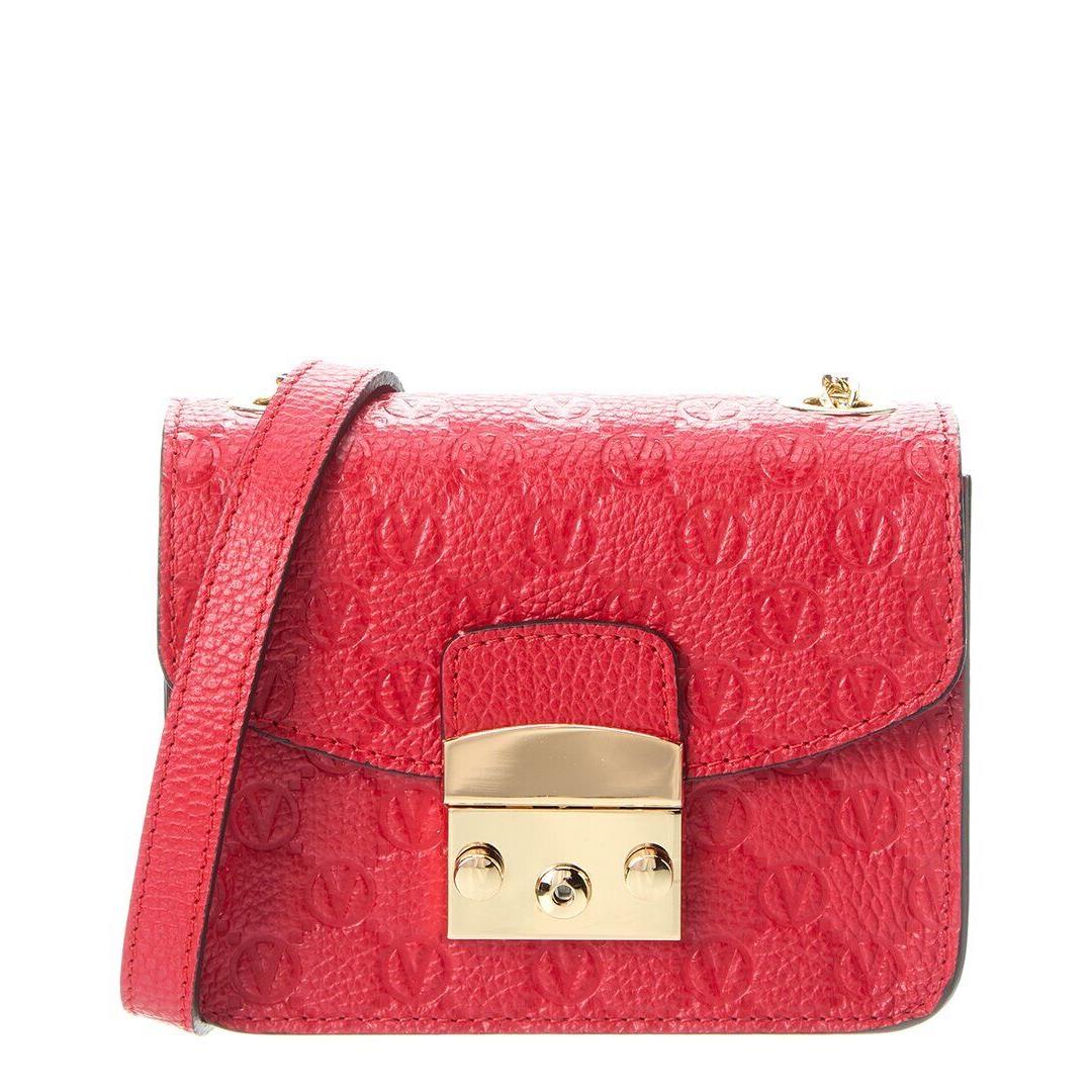 Valentino By Mario Valentino Bijou Leather Crossbody Women`s Red