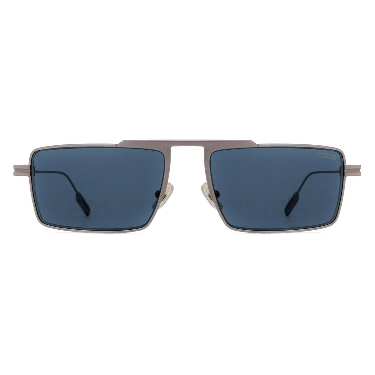 EZ0233 Sunglasses Men Matte Palladium 57mm by Ermenegildo Zegna