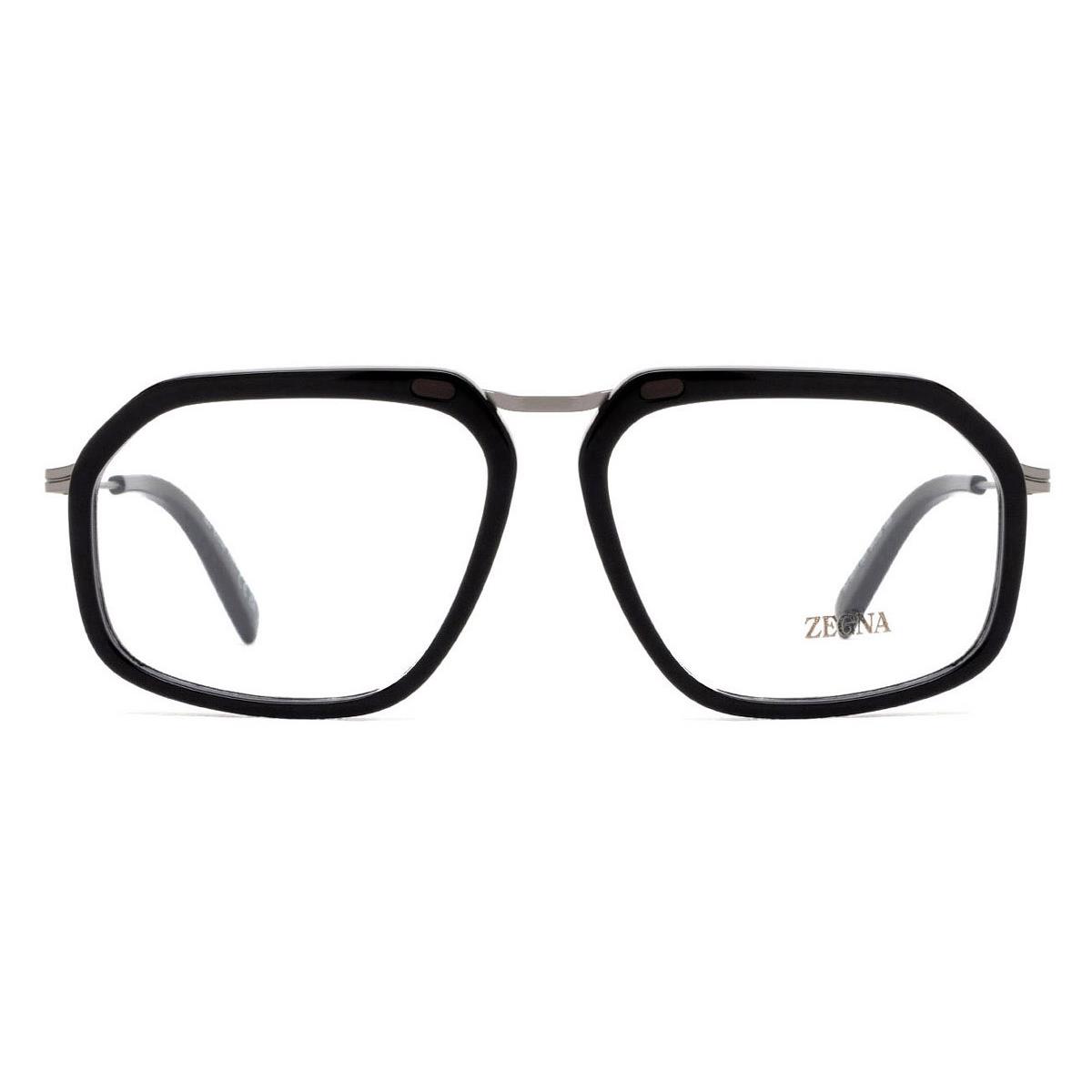 Ermenegildo Zegna EZ5271 Eyeglasses Men Shiny Black 56mm