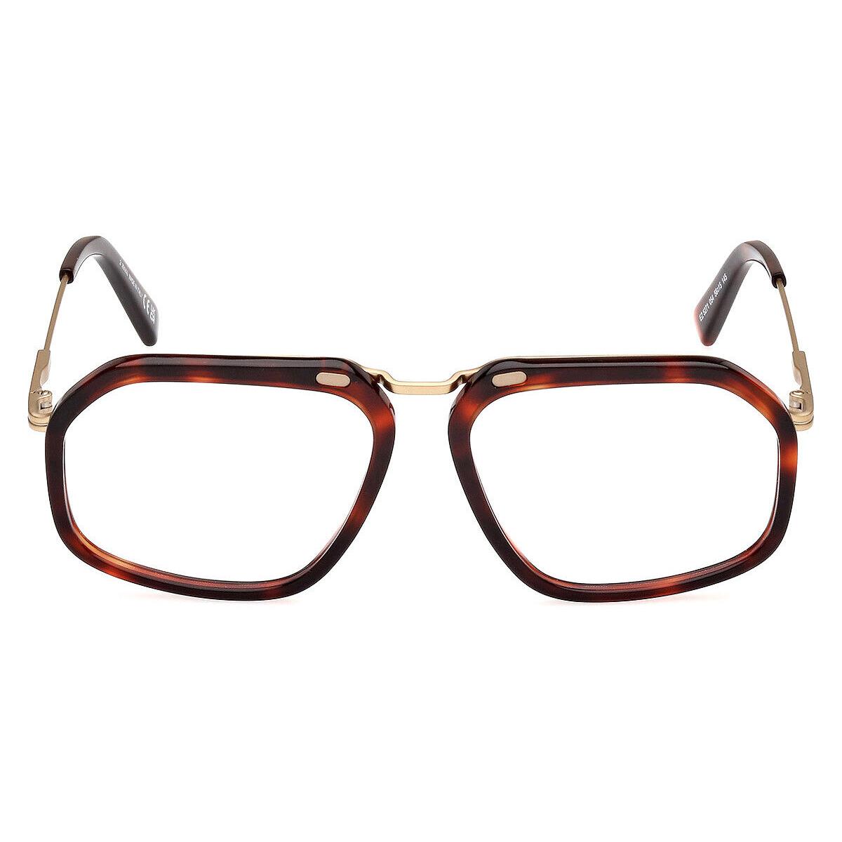 Ermenegildo Zegna EZ5271 Eyeglasses Men Red Havana 56mm