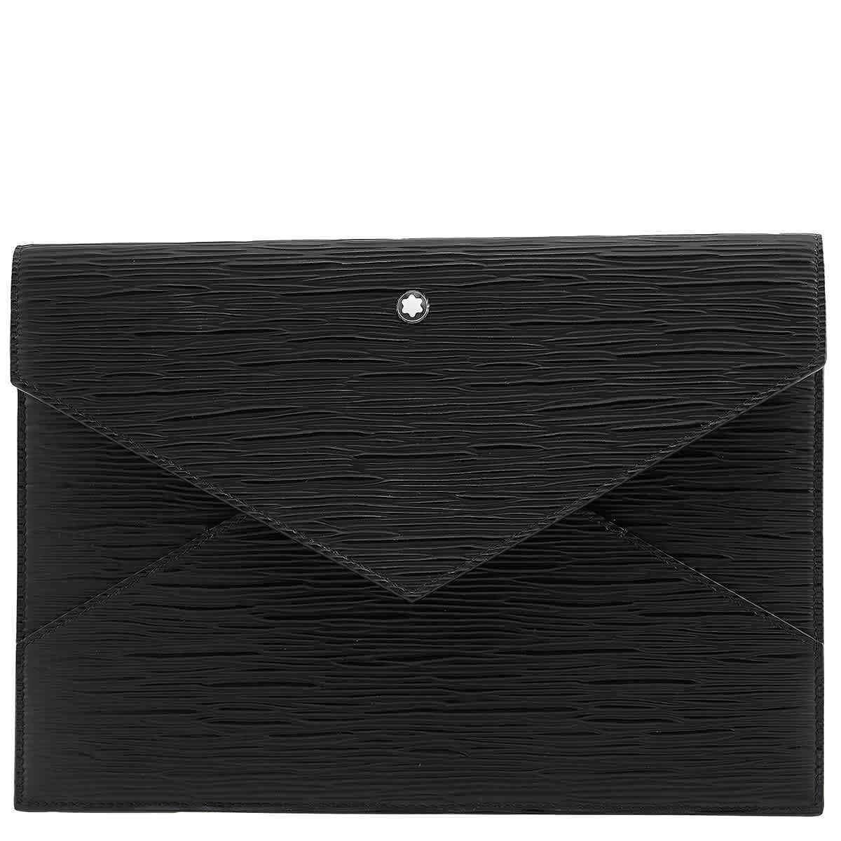 Montblanc Meisterstuck Black Leather 4810 Envelope Pouch 130921