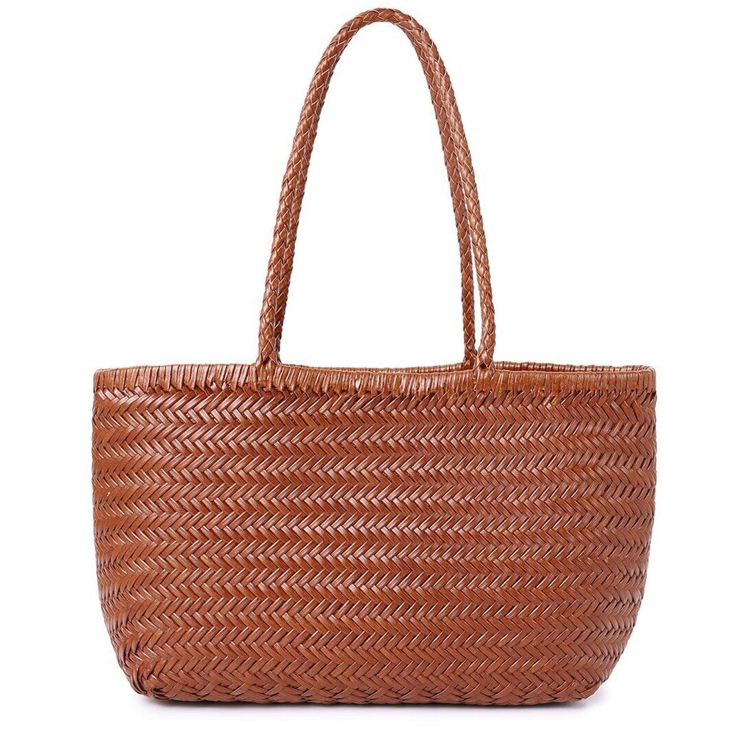 Tiffany Fred Paris Woven Leather Tote Women`s