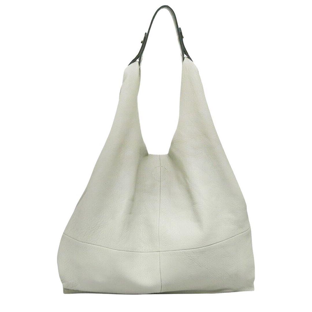 Tiffany Fred Paris Leather Shoulder Bag Women`s White