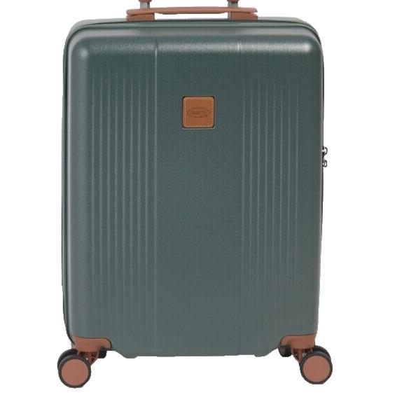 Brics 21in Green Striped Hardcase Tsa Lock 8 Wheel Carry-on Spinner