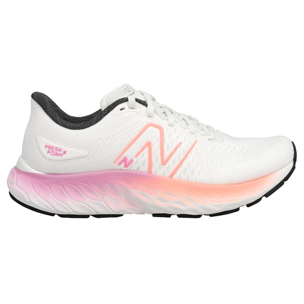 New Balance Fresh Foam X Evoz V3 Running Womens White Sneakers Athletic Shoes W