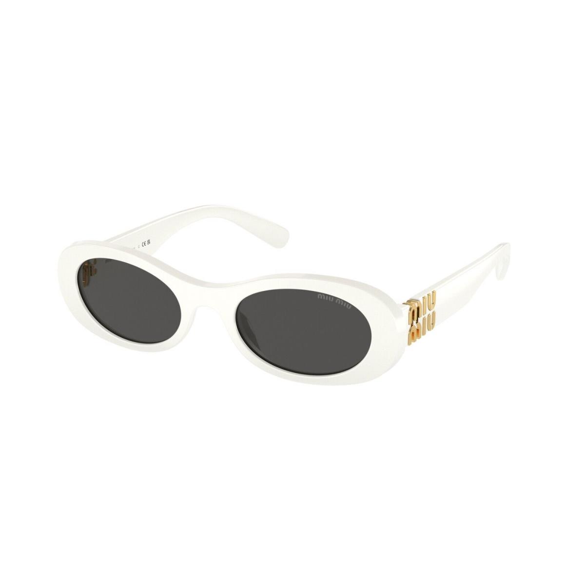 Smu 06ZS White/dark Grey 142-5S0 Sunglasses by Miu Miu