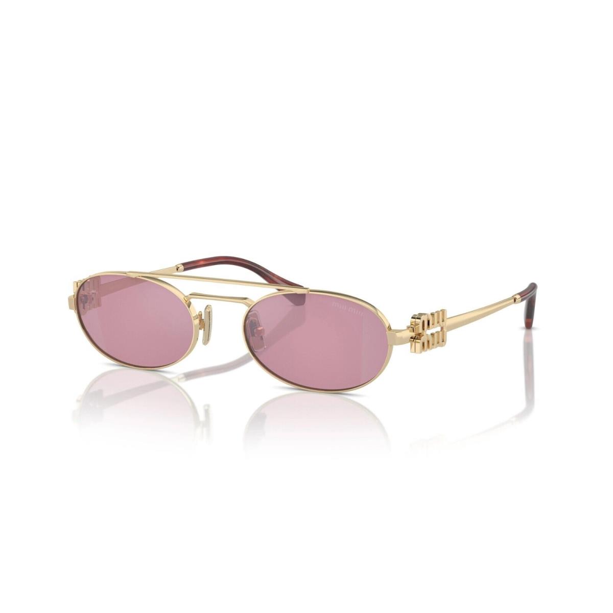 Miu Miu Smu 54ZS Pale Gold/pink ZVN-50D Sunglasses
