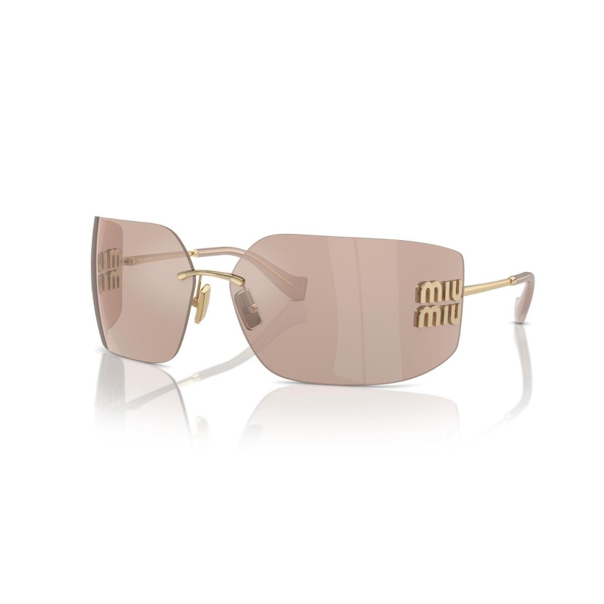 Miu Miu Smu 54YS Pale Gold/pink Mirroried ZVN-20F Sunglasses