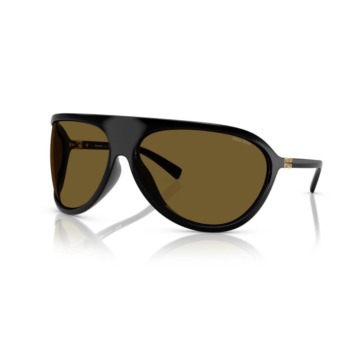MU A01S Black/brown 1AB01T Sunglasses by Miu Miu