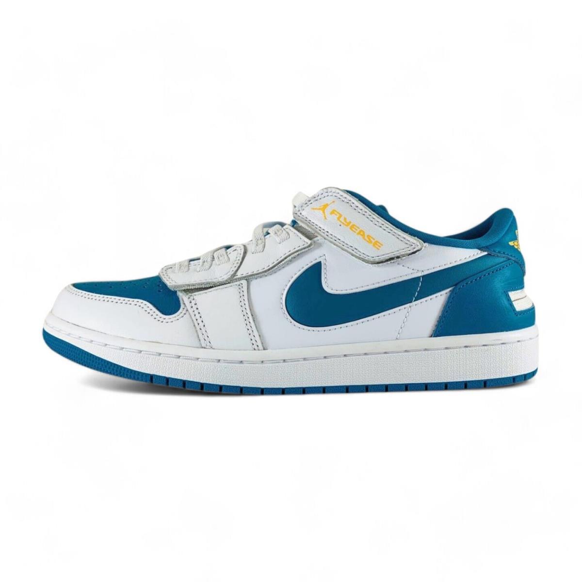 Nike Air Jordan 1 Low Flyease Men`s Shoes Aquatone White Sneakers DM1206-174 - White