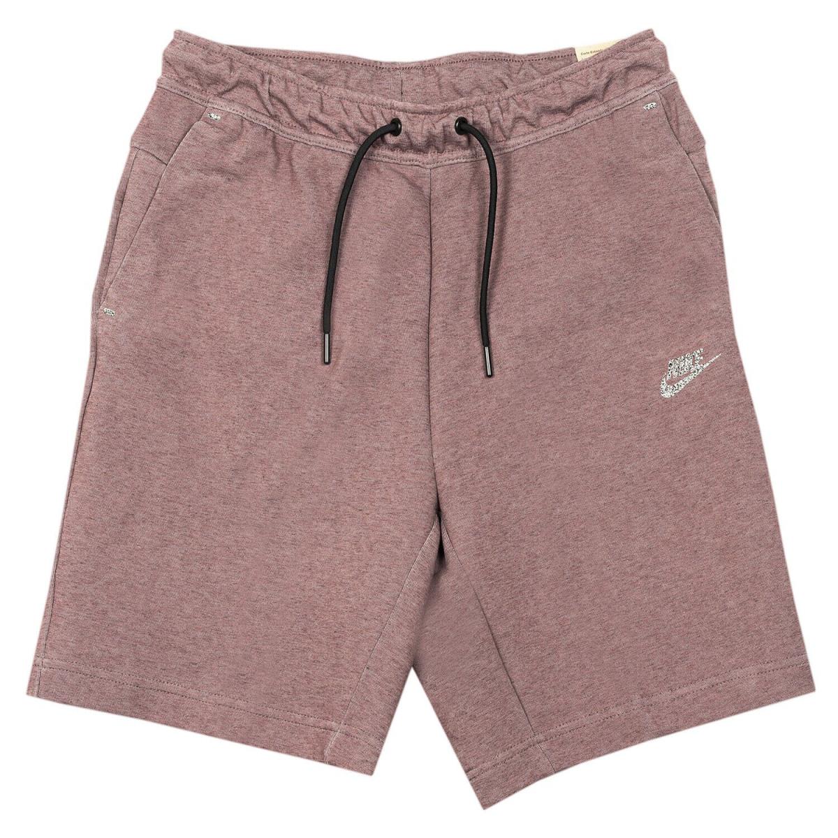 Nike Sportswear Tech Fleece Shorts Mens Style : Dm0083 - Dark Wine/Black