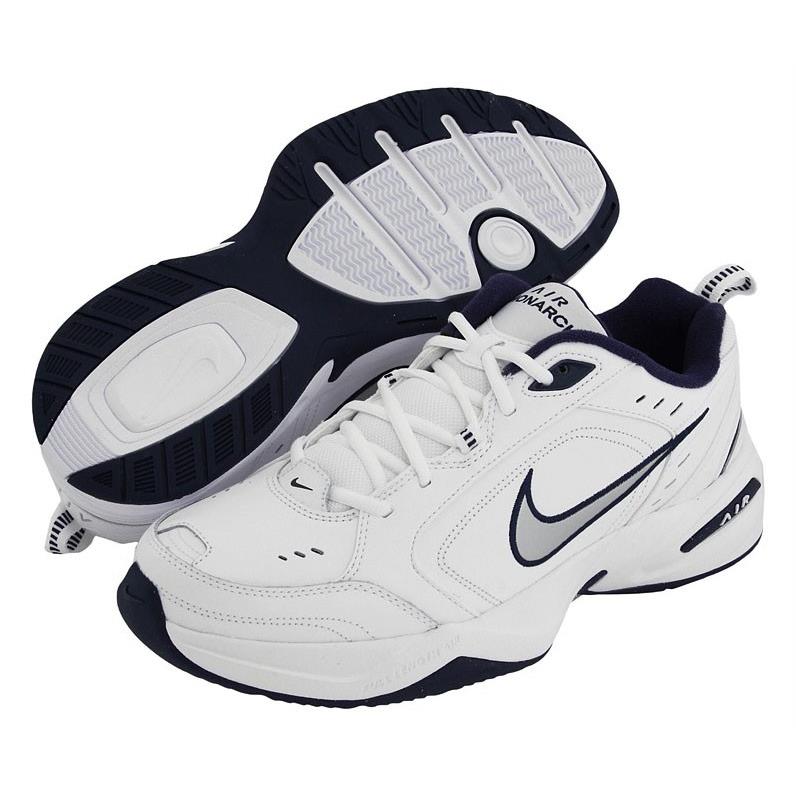 Nike Men`s Cushioned Cross Training Sneakers Medium Extra Wide 4E White