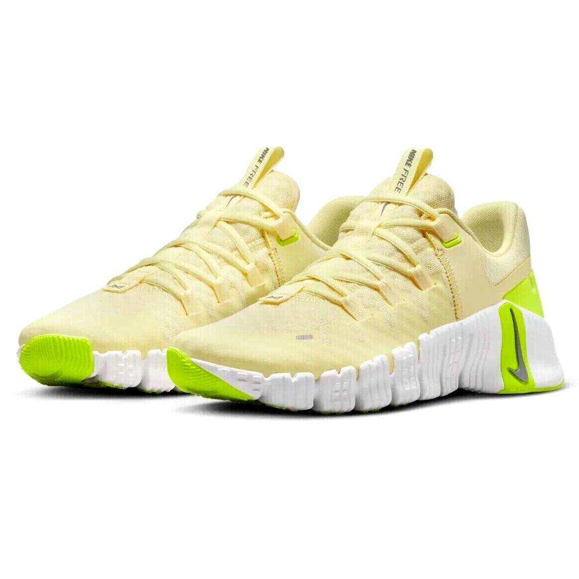 Nike Free Metcon 5 Women`s Multi Size Citron Tint/cool Grey-volt DV3950-800 - Yellow