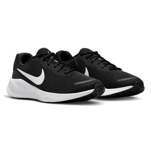 Nike Men`s Breathable Running Sneakers Medium Extra Wide 4E Black White
