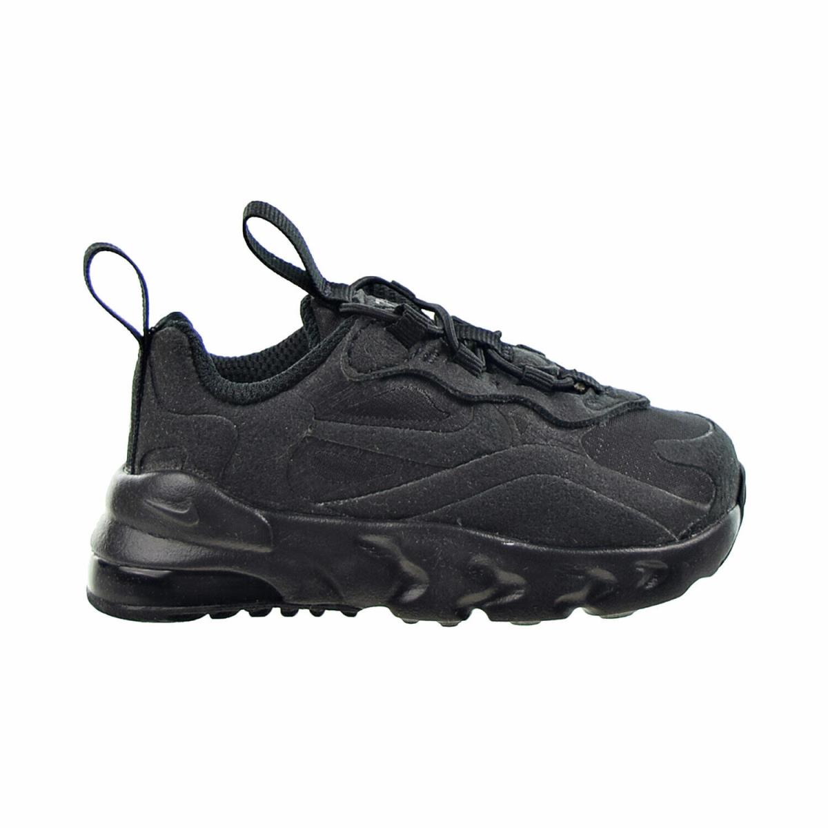 Nike Air Max 270 React TD Toddlers` Shoes Black-black CD2654-004 - Black-Black
