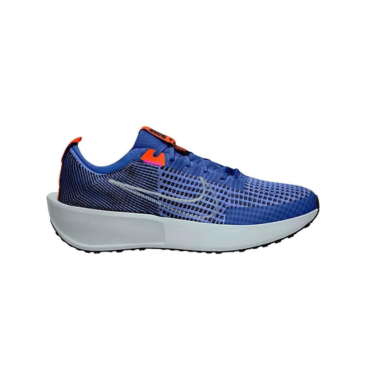 Nike Interact Run Flyknit Mtz Men`s Running Athletic Workout Gym Shoes Sneakers Hyper Racer Blue