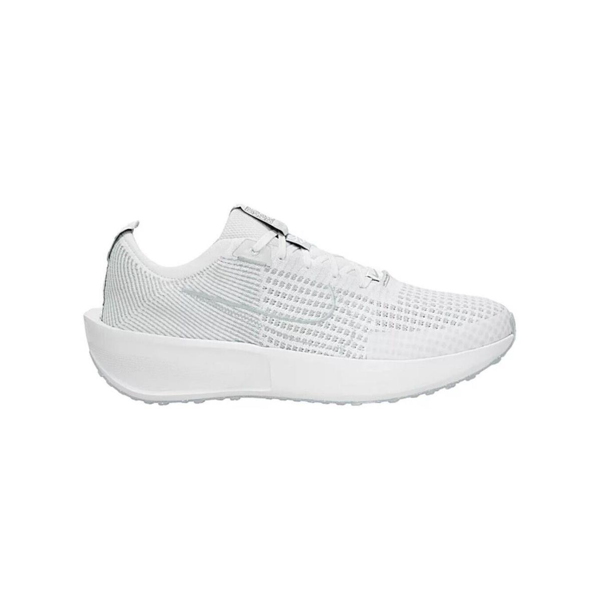 Nike Interact Run Flyknit Mtz Men`s Running Athletic Workout Gym Shoes Sneakers White/Cool Grey