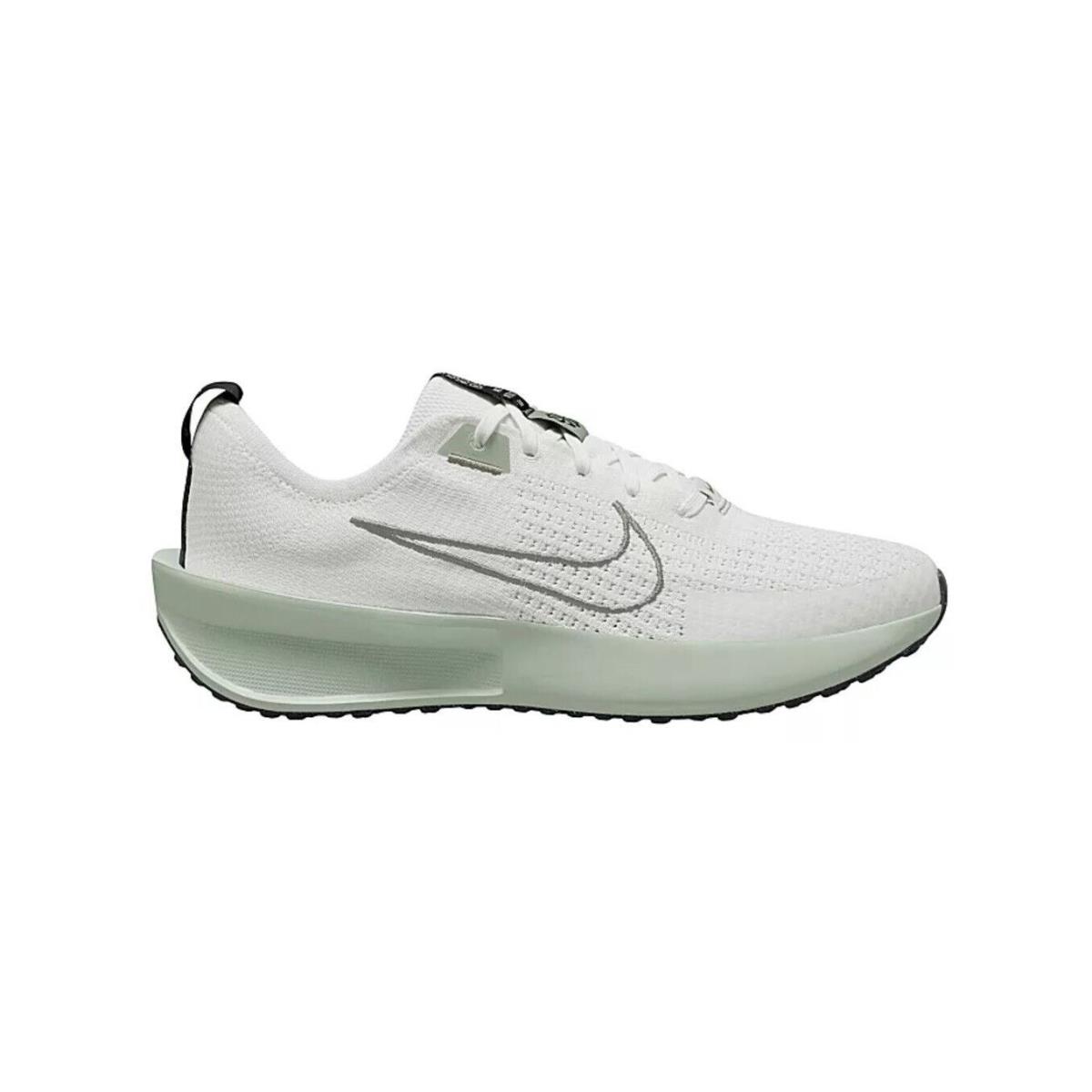 Nike Interact Run Flyknit Mtz Men`s Running Athletic Workout Gym Shoes Sneakers White/Pale Grey
