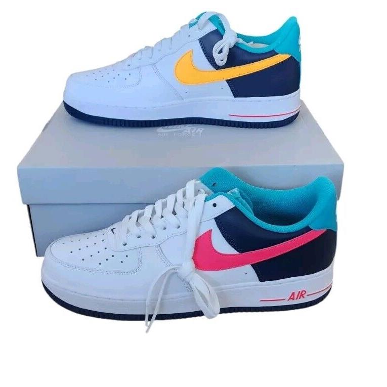Nike Air Force 1 `07 South Beach White Pink Thunder Blue Men HF4849-100 Low
