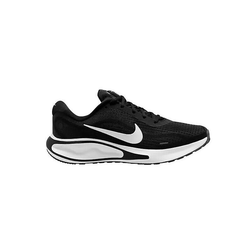 Nike Journey Run Men`s Grind Outsole Running Athletic Workout Gym Shoes Sneakers Black/White