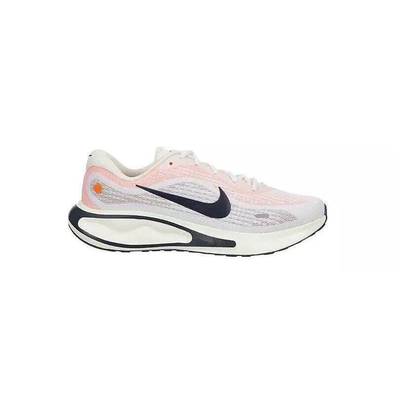Nike Journey Run Men`s Grind Outsole Running Athletic Workout Gym Shoes Sneakers OFF-WHITE/Sail Blue-Orange