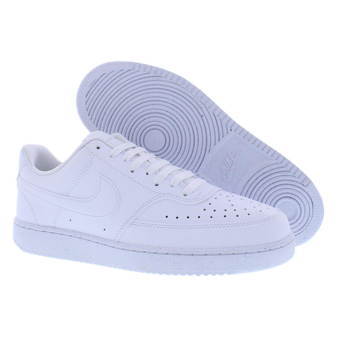 Nike Court Vision Low Next Nature Mens Shoes - White/White/White, Main: White