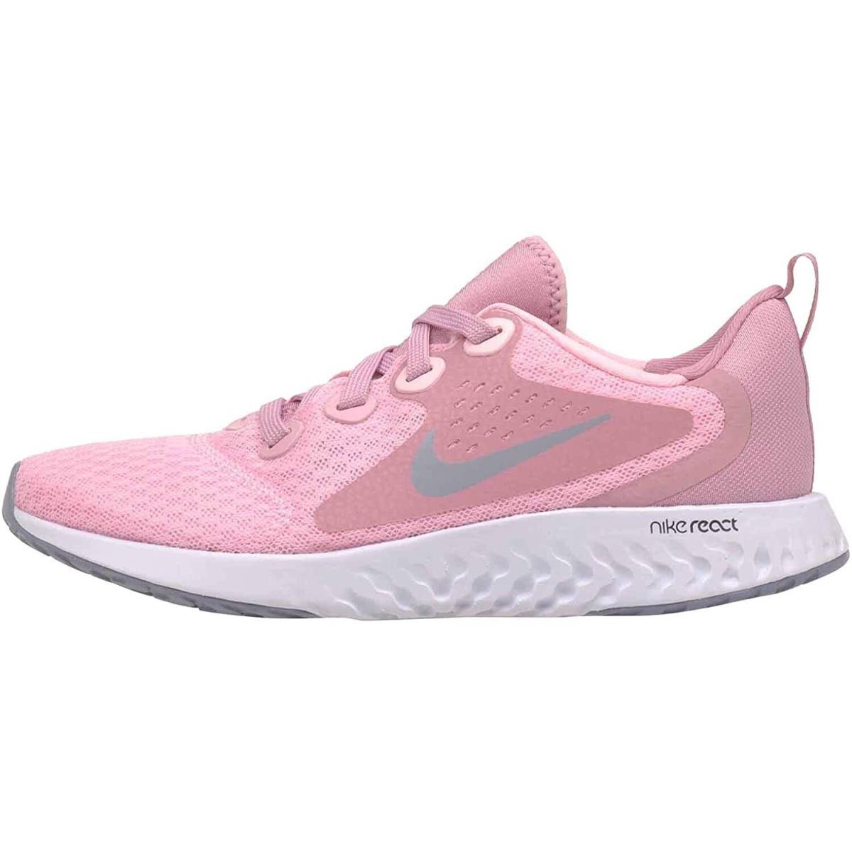 Big Kid`s Nike Legend React Pink/ashen Slate AH9437 600 - Pink/Ashen Slate