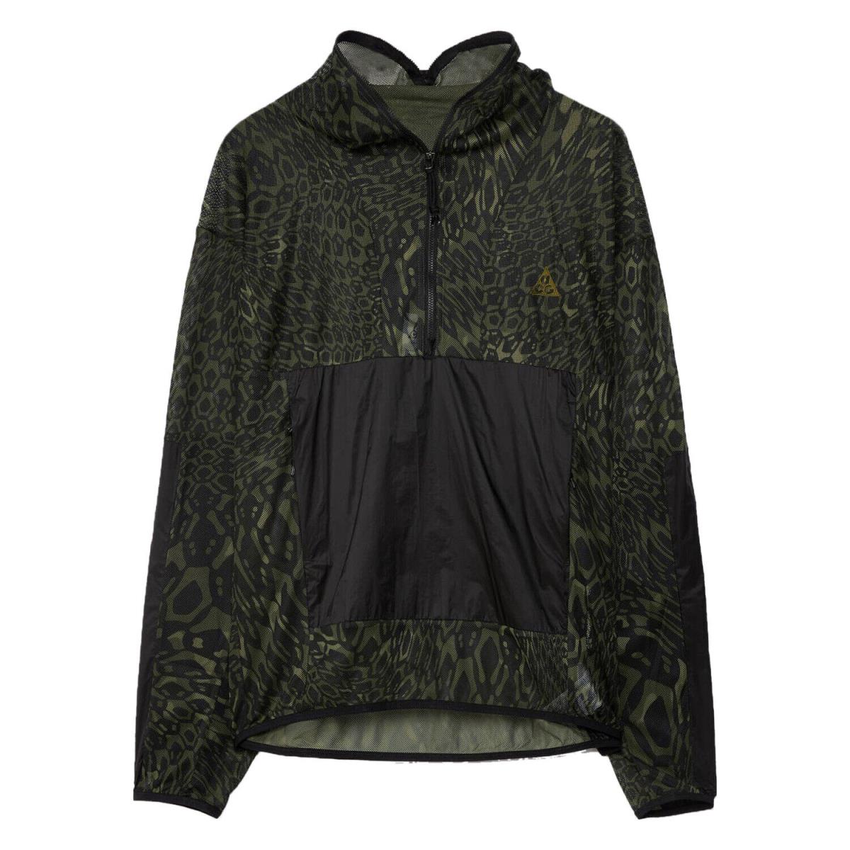 Nike Acg Dri-fit Happy Arachnid 1/2-zip Top Mens Style : Db4089 - Sequoia/Black-Medium Olive