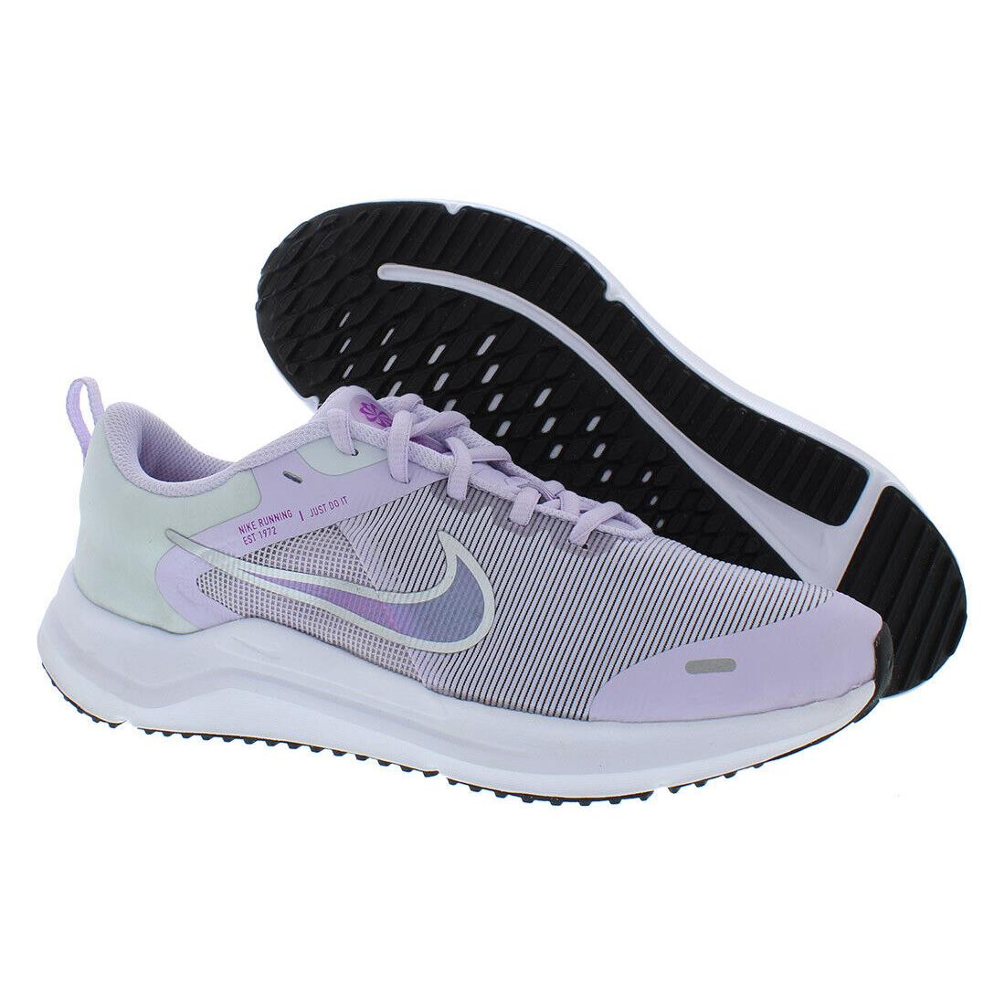 Nike Downshifter 12 NN GS Boys Shoes - Violet Frost/Metallic Silver, Main: Purple