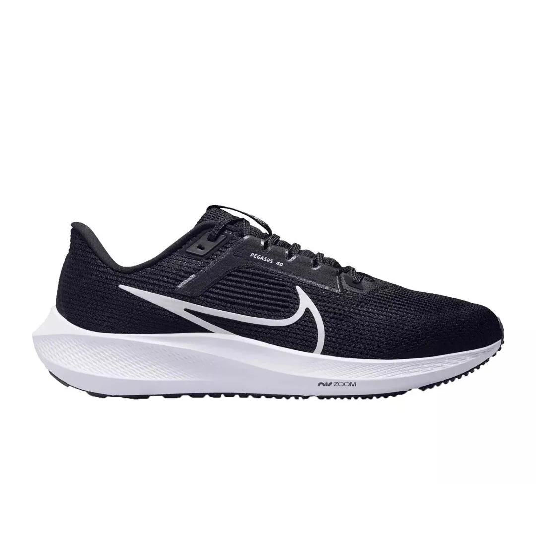 Nike Mens Air Zoom Pegasus 40 Running Shoes Box NO Lid DV3853 001 - BLACK/WHITE IRON GREY