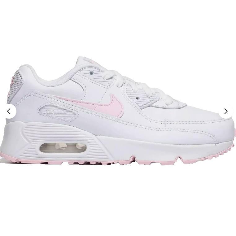 Nike Air Max 90 Ltr Kids White Pink Foam Athletic Shoes - White Pink Foam