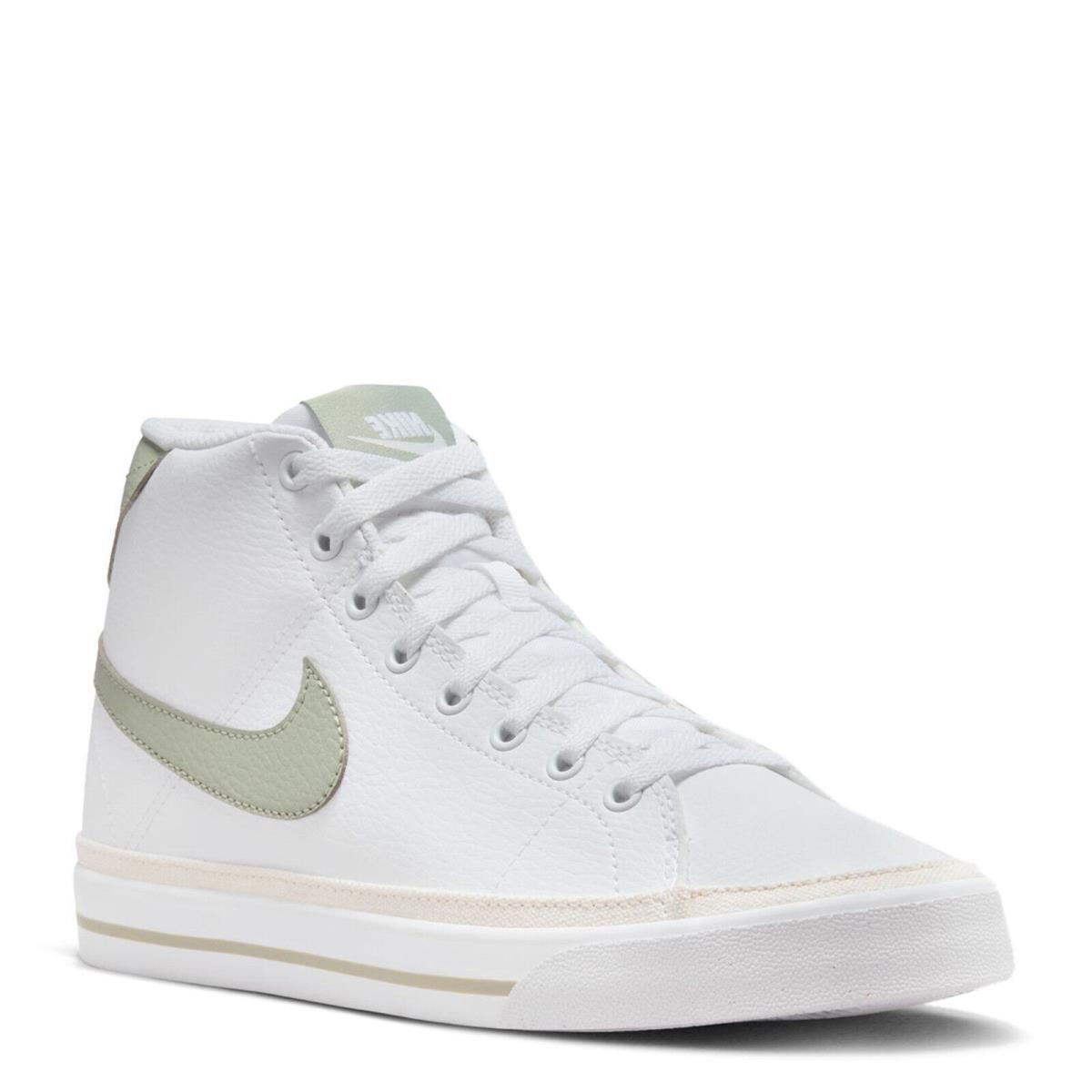 Women`s Nike Court Legacy Mid Next Nature Sneaker FV6036-101 White/jade Horizon - White/Jade Horizon-Phantom