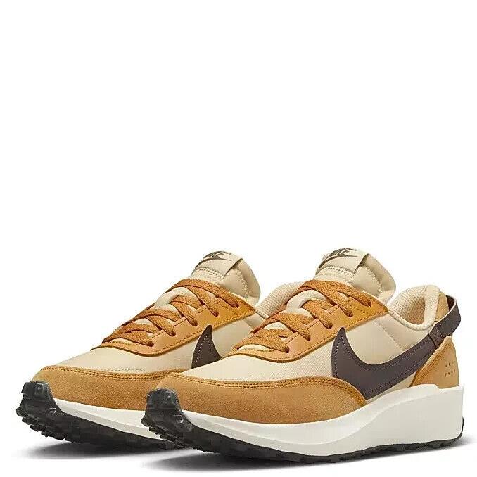 Nike Waffle Debut Retro Women`s Suede Athletic Low Top Shoes Sneaker Brown - Brown