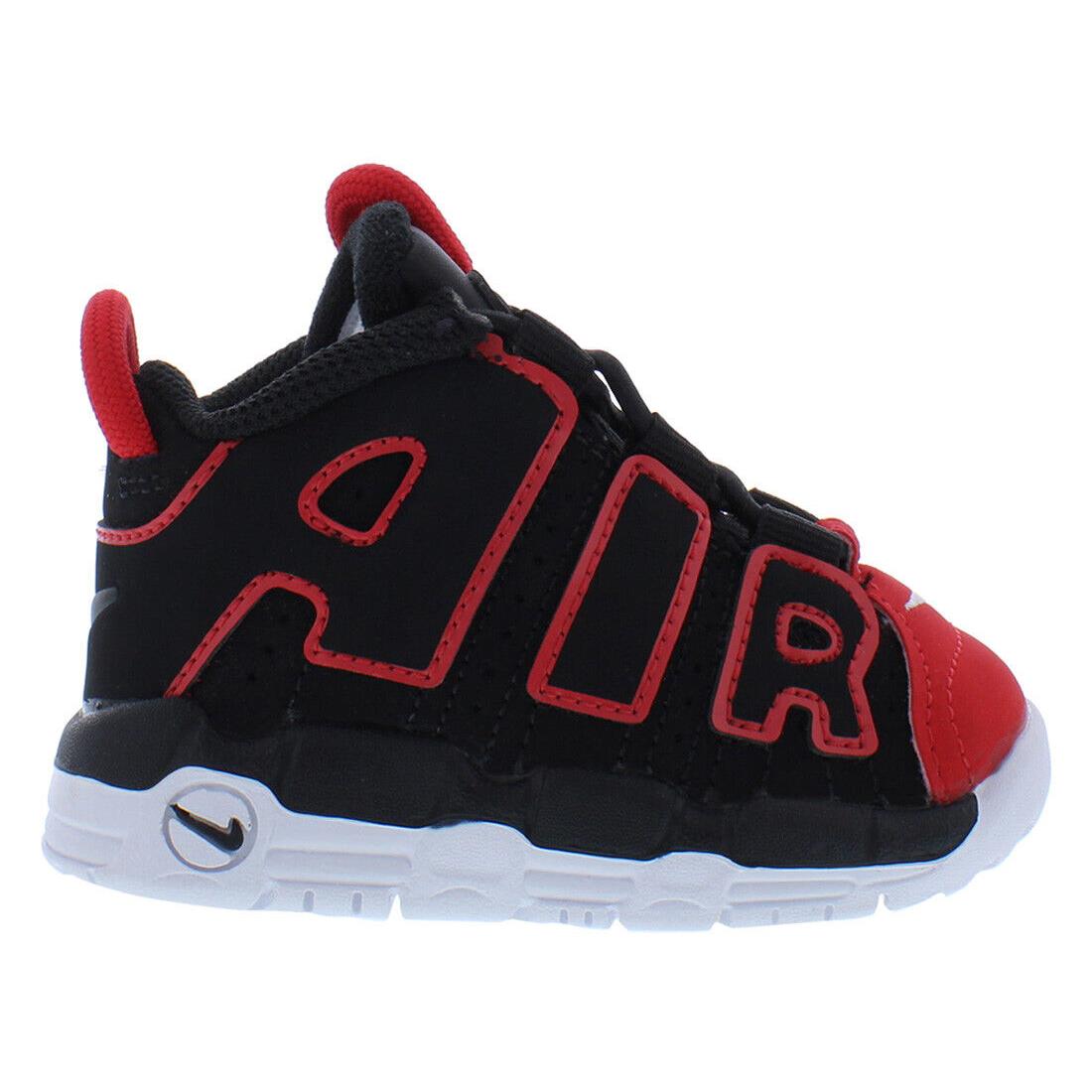 Nike Air More Uptempo Infant/toddler Shoes Size 6 Color: Black/red - Black/Red