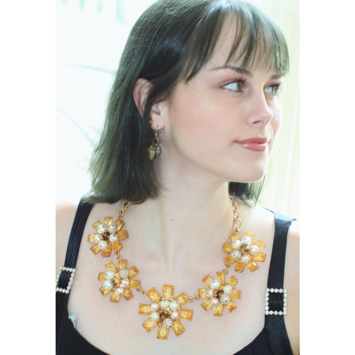 Kate Spade New York First Blush Statement Flower Necklace Intricate Detail