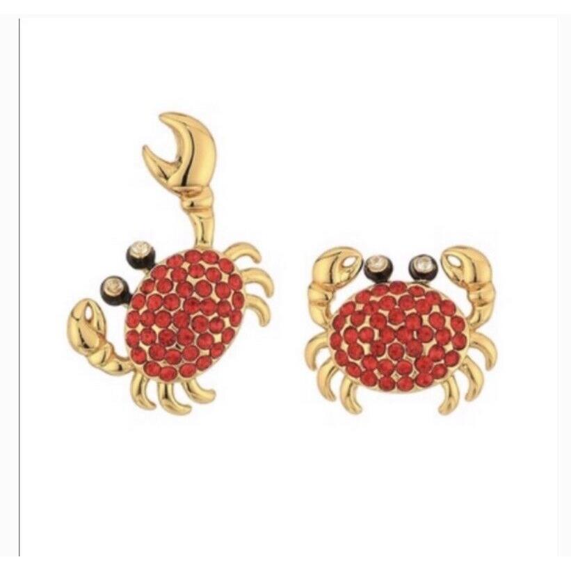 Kate Spade New York Shore Things Pave Crab Stud Earrings 252x