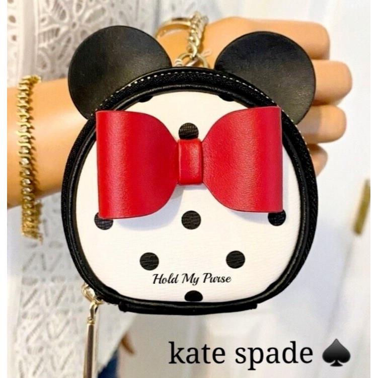 Kate Spade Disney Minnie Mouse Keychain Coin Purse Bag Backpack Charm