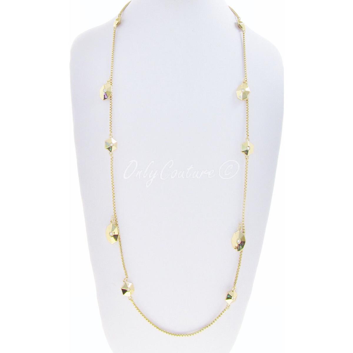 New Kate Spade N.y. Scatter Long Necklace Gold Plated