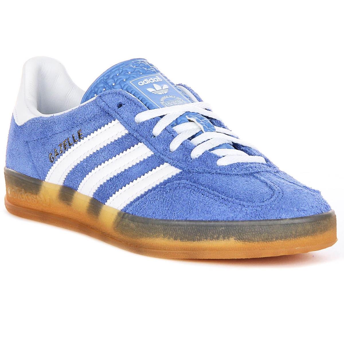 Adidas Gazelle Suede 3 Layer Gum Sole Womens Sneaker Blue White US 5 - 8 - BLUE WHITE