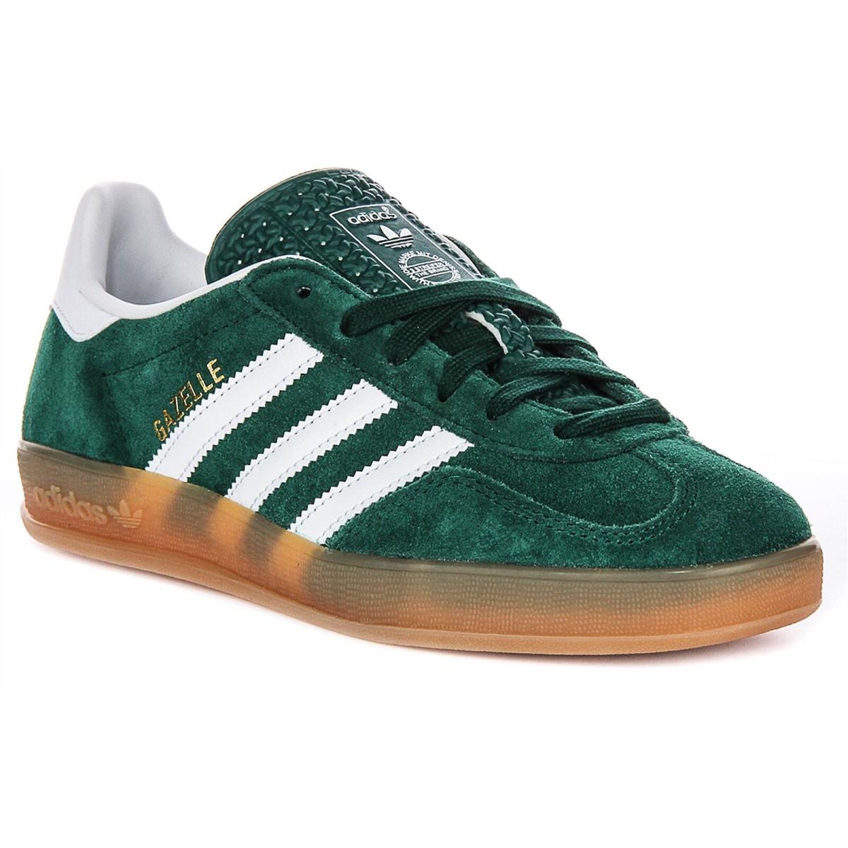 Adidas Lace Up Gazelle Indoor Womens Sneakers In Green US 5 - 9.5 - GREEN