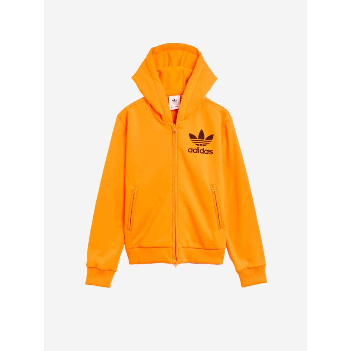 JJ2938 Mens Adidas Wales Bonner Track Hoodie `eqt Orange`