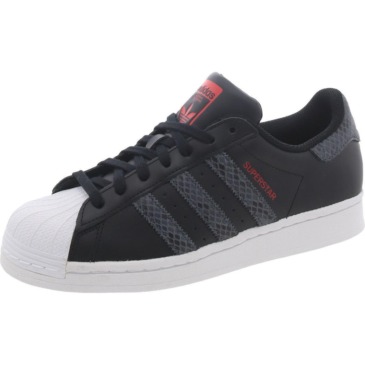 Adidas Womens Superstar Leather Running Training Shoes Shoes Bhfo 9536