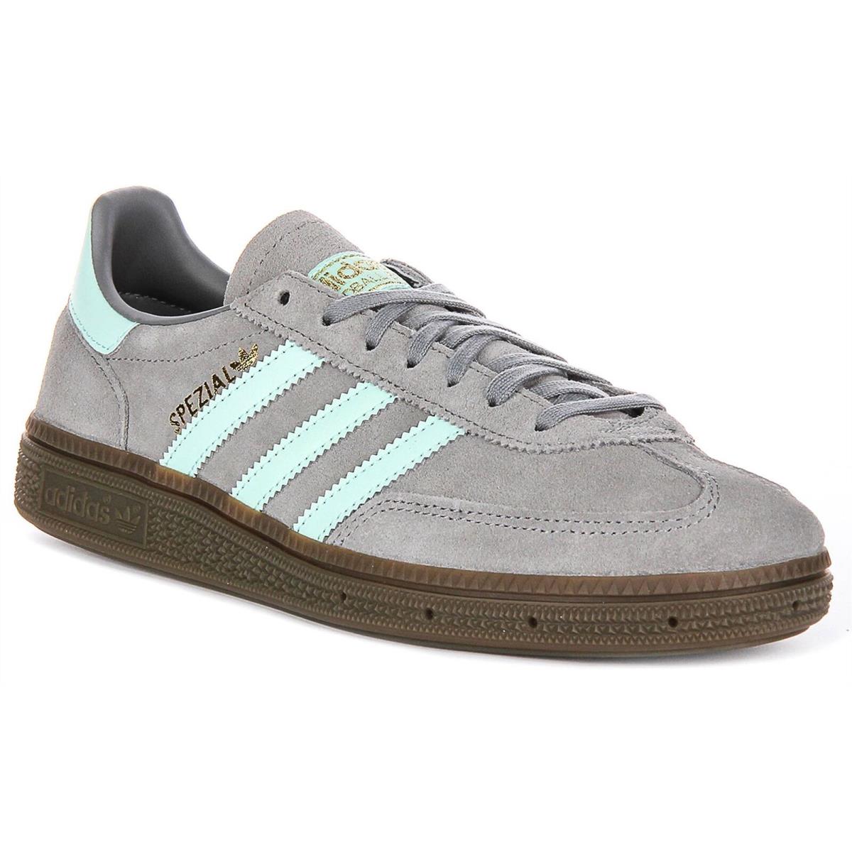 Adidas Handball Spezial J 70s Design Suede Boys Sneakers Grey Blue US 4.5 - 6.5 - GREY BLUE