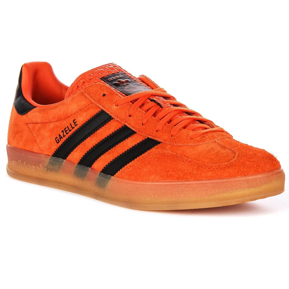 Adidas Gazelle Lace Up Suede 3Layers Gum Sole Womens Sneakers Orange US 7.5 -12 - ORANGE