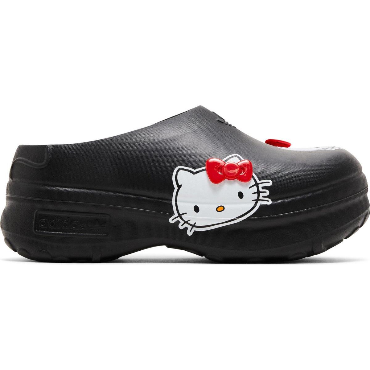 IH0280 Womens Adidas Adifom Stan Smith Mules Hello Kitty `50TH Anniversary Bla - Core Black/Red/Cloud White