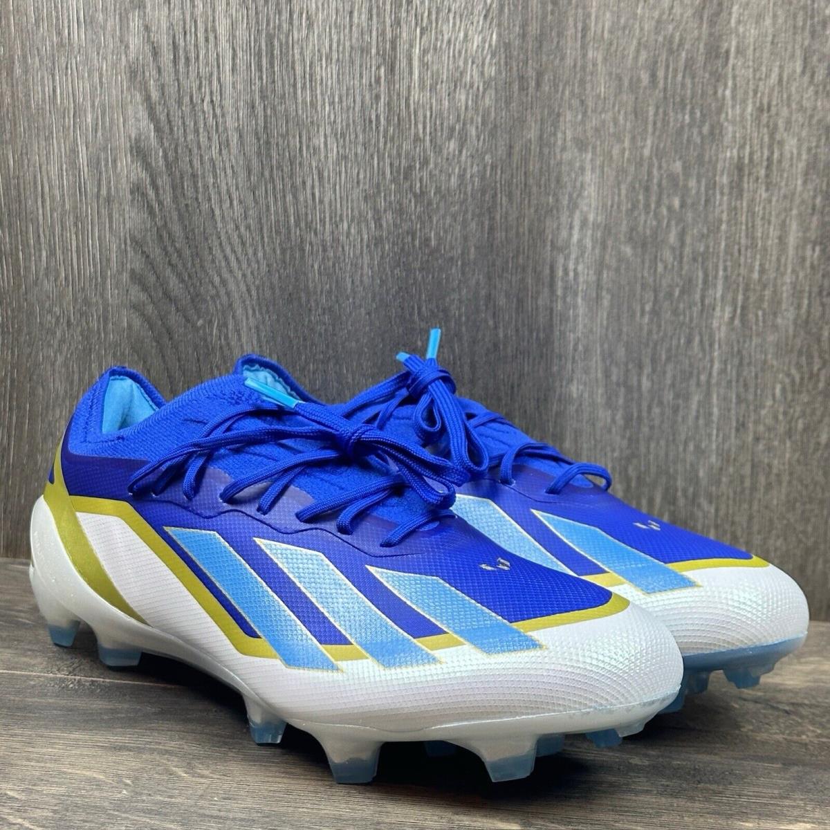 Adidas Men`s X Crazyfast Messi Elite FG Soccer Cleats Blue ID0710