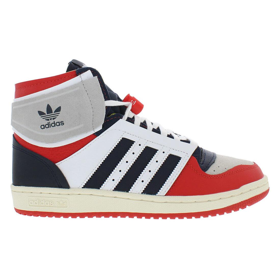 Adidas Top Ten De Mens Shoes - White/Navy/Red, Main: White