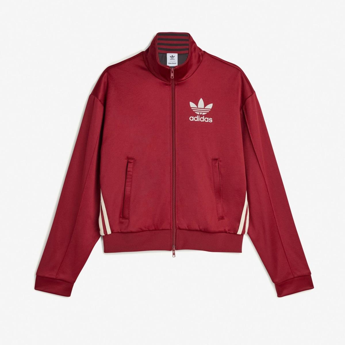 JJ2933 Mens Adidas Wales Bonner Track Top `collegiate Burgundy`